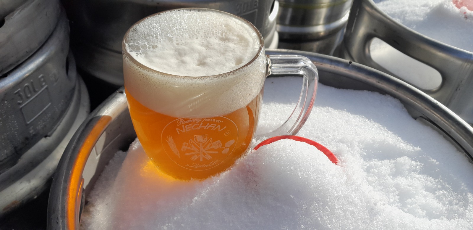 Pivo na snehu